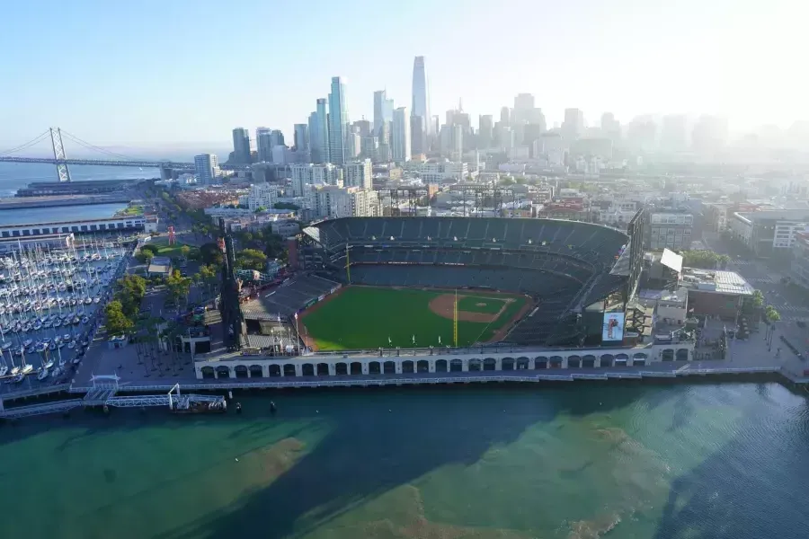 San Francisco's Oracle Park An aerial view